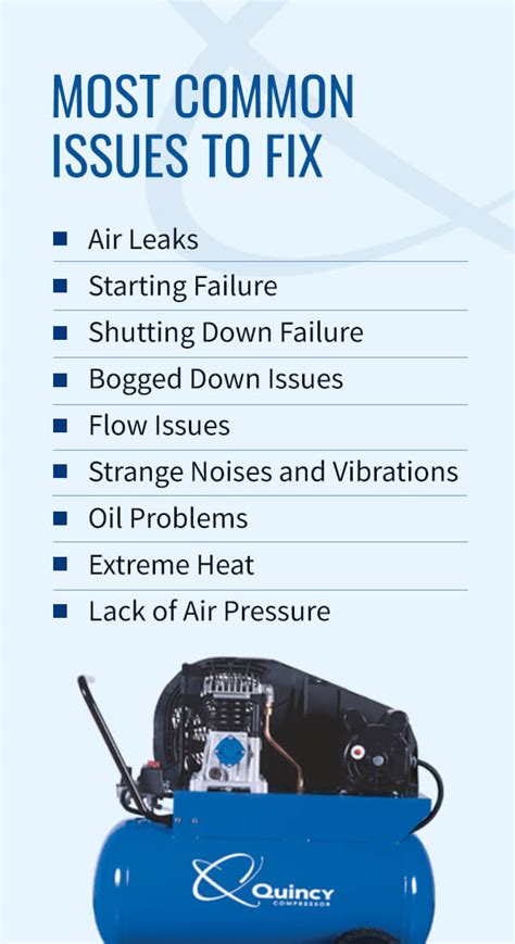 Because they can blow up any time. . Optimax air compressor failure symptoms